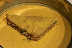 bread sandwich dipped in besan batter