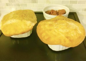Butter Chicken pot pie with Naan crust